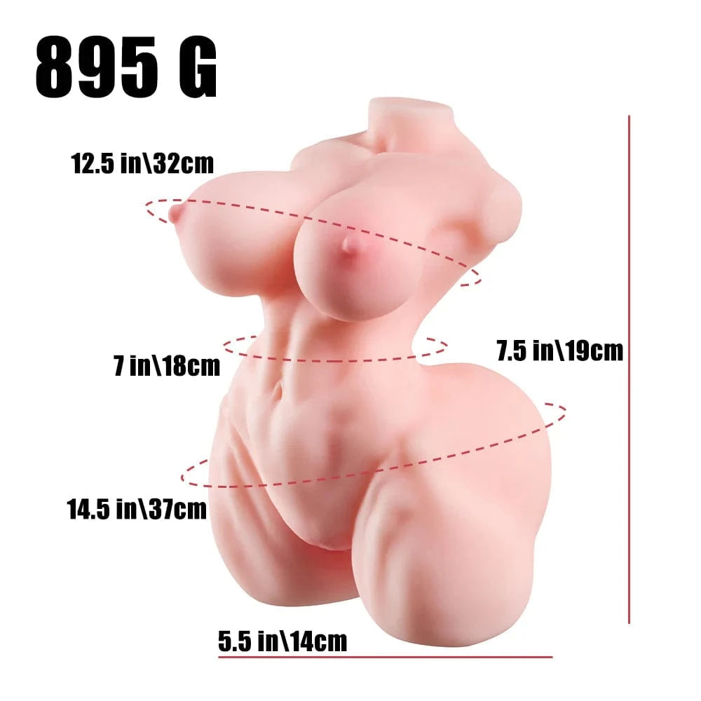 MRLSEXDOLL 筋肉質トルソー Mini Emma ミニ エマ 巨乳 膣・アナル2穴 19cm 0.9kg