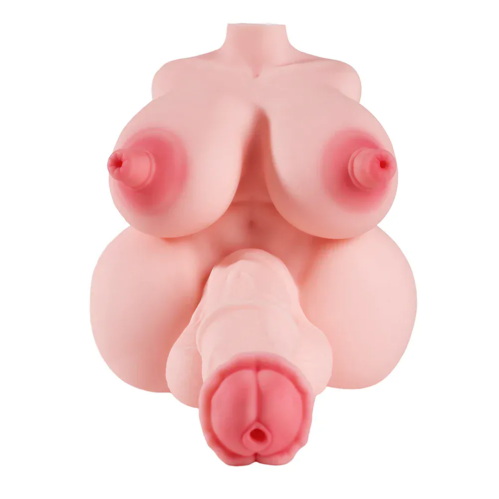 ふたなり トルソー モリー MRLSEXDOLL 爆乳 デカ乳首 馬ペニス 5穴挿入可能 乳首穴 内部 波状