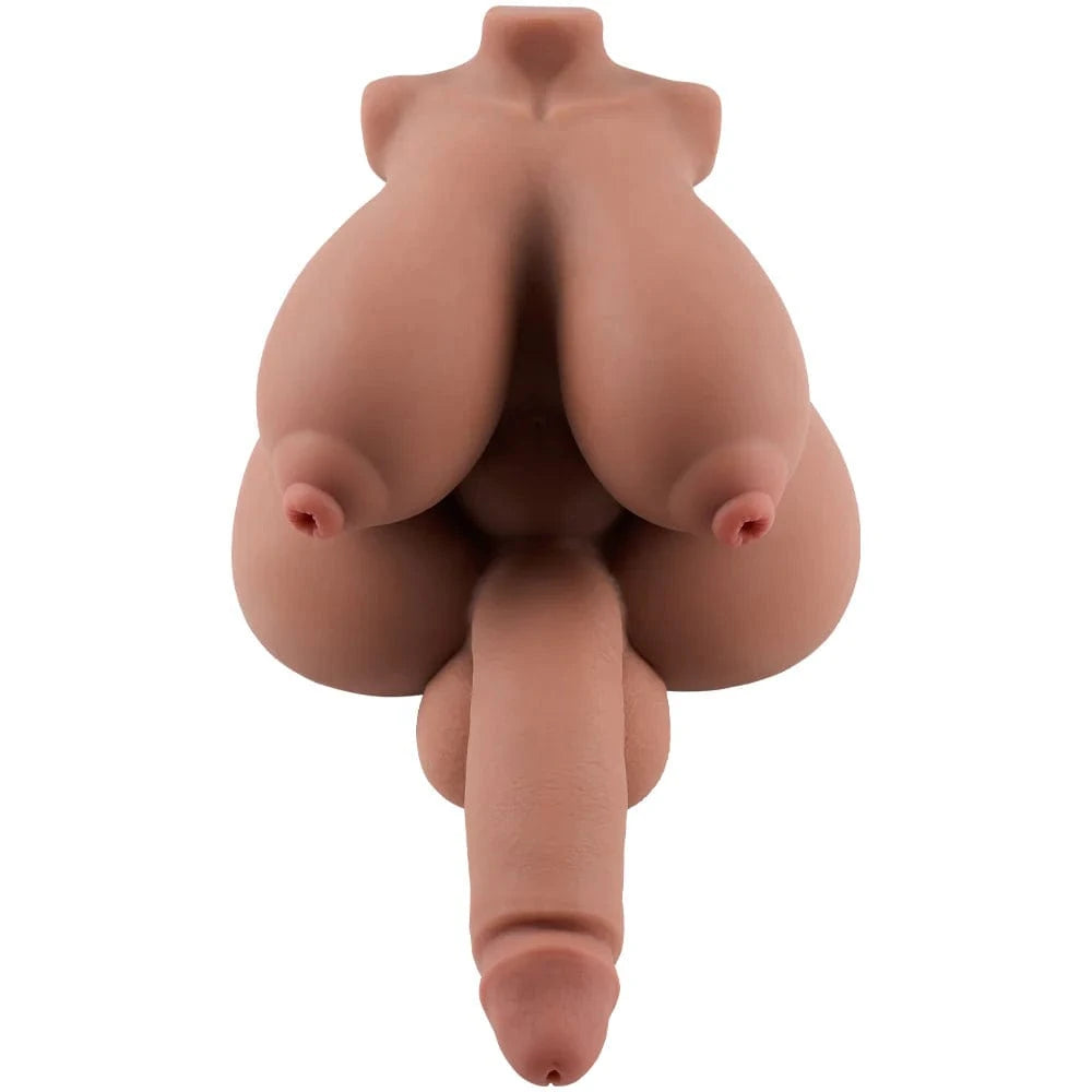 MRLSEXDOLL ふたなりトルソー Robin ロビン 乳首・ペニス・膣・アナル5穴挿入可 BBW 褐色肌 27cm 4.4kg
