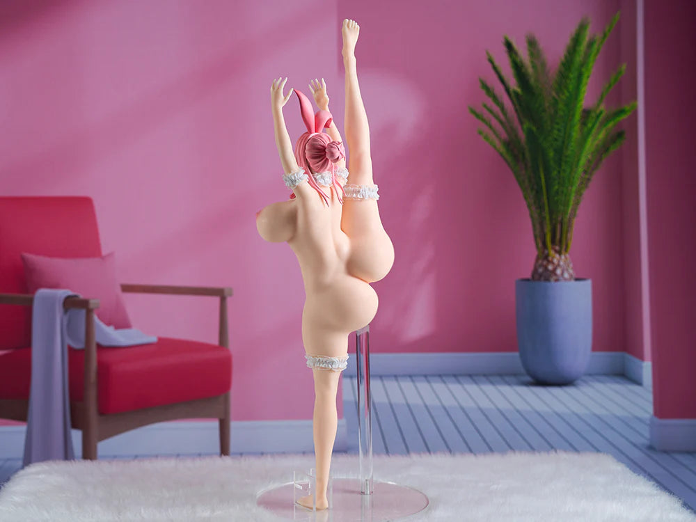 オナホフィギュア 2.0 Bunny バニー I字開脚くぱぁ 兎娘 爆乳 PVC/シリコン&ウィッグヘッド選択可 70cm 2.76kg