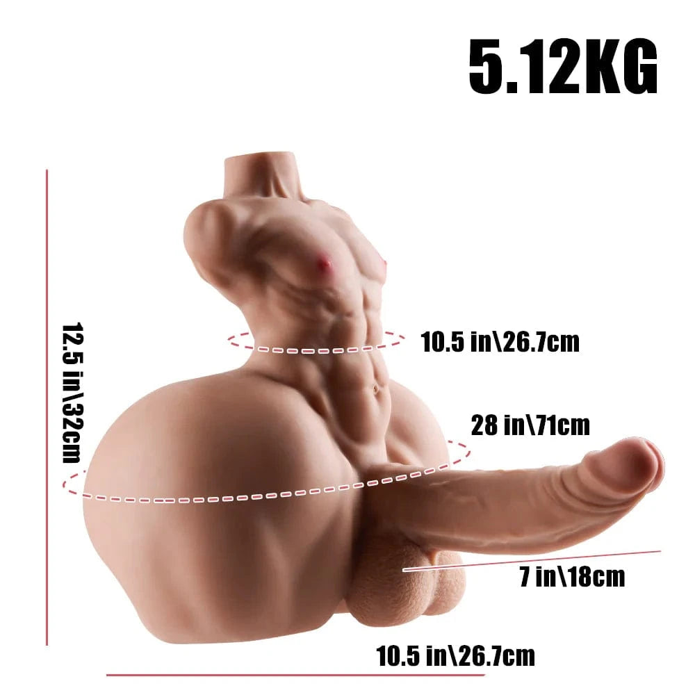 MRLSEXDOLL 巨尻筋肉質トルソー Roger ロジャー 褐色肌 32cm 5kg