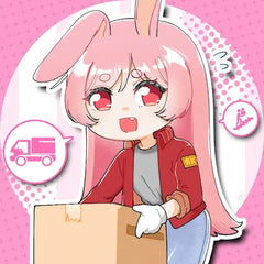 Square icon bunny delivery