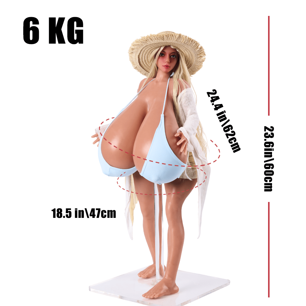 [クーポン NEW!15 で103,605円]  MadzisStacked マッズイズスタックト 爆乳インフルエンサー メガトン乳 褐色肌 [ボディ1] オナホフィギュア 60cm 6kg