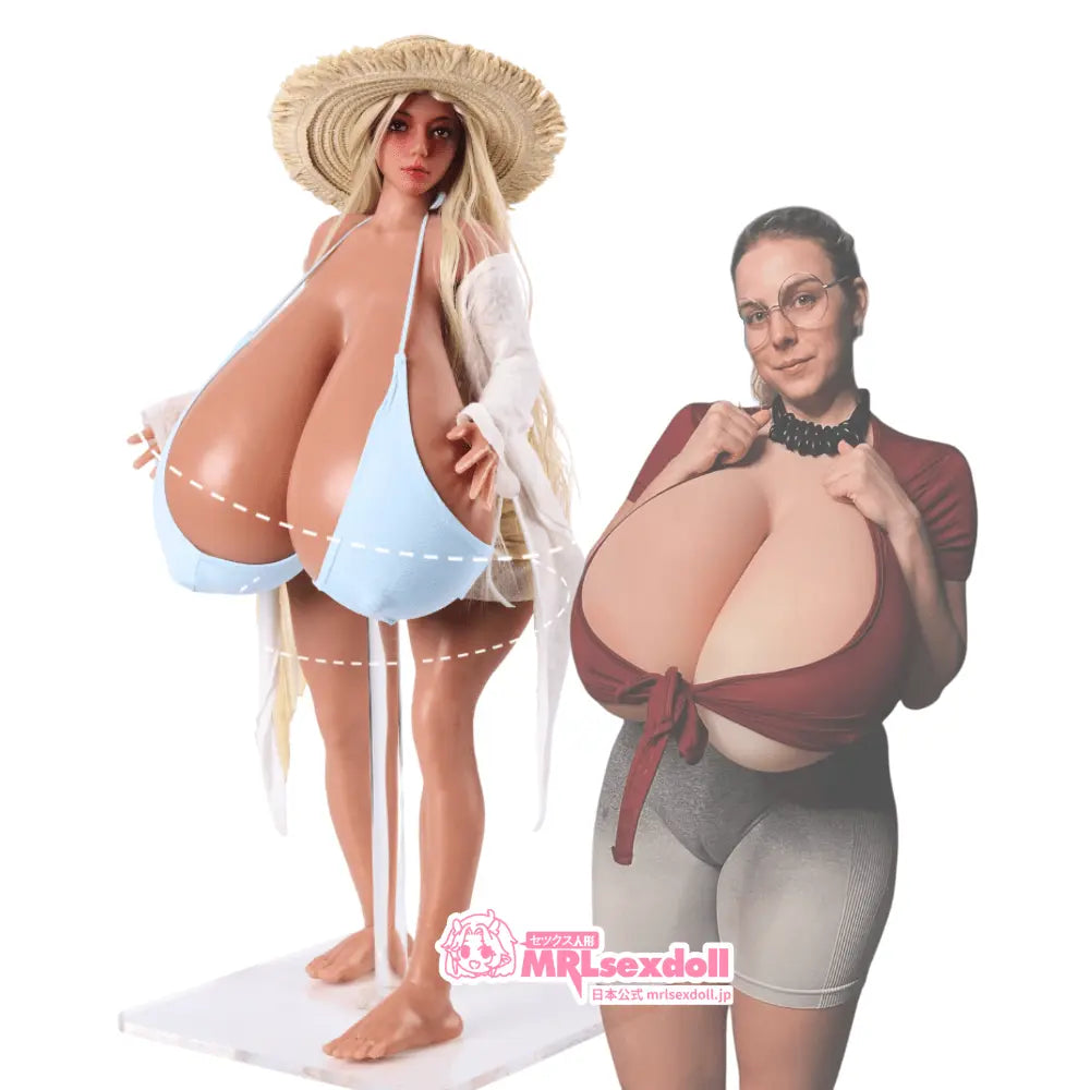 [クーポン NEW!15 で103,605円]  MadzisStacked マッズイズスタックト 爆乳インフルエンサー メガトン乳 褐色肌 [ボディ1] オナホフィギュア 60cm 6kg