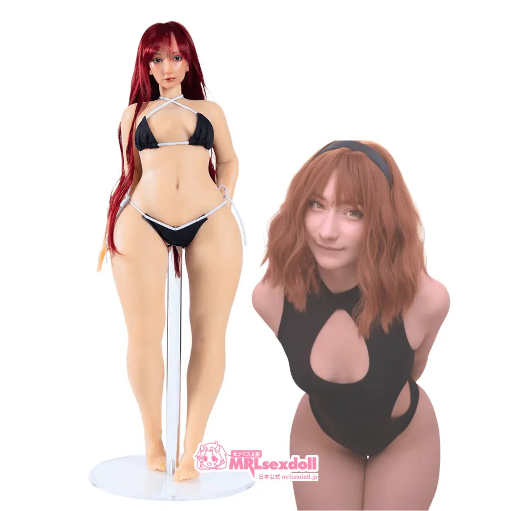 [クーポン NEW!15 で103,605円] Pufffypink パフィーピンク Pornhubスター [ボディ6] 美乳 褐色肌 オナホフィギュア 63cm 4.2kg