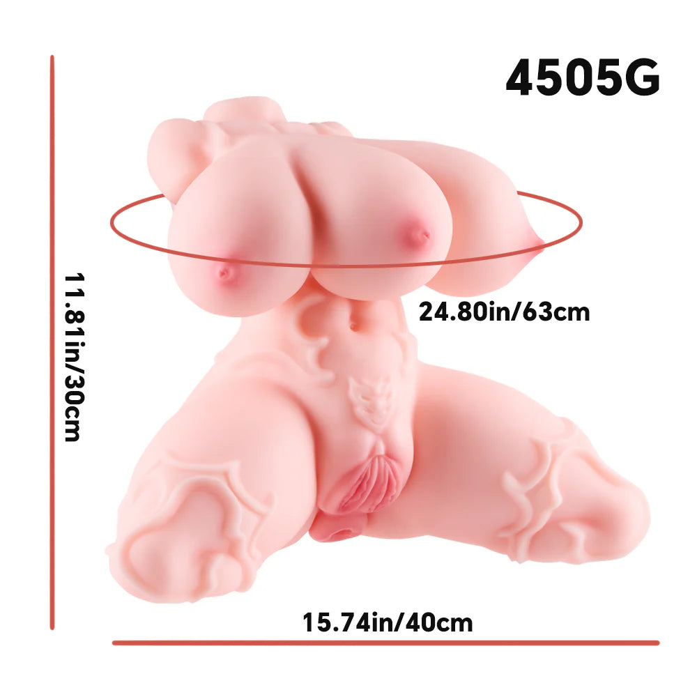 Denvir デンビル 3乳房2膣1アナル3穴 ファンタジートルソー 30cm 4.5kg