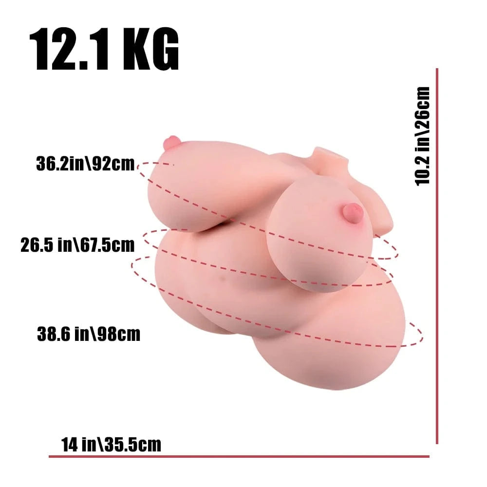 [クーポン NEW!15 で45,380円] Marina マリナ BBWトルソー ふたなり/女体選択可 26cm 12.1kg