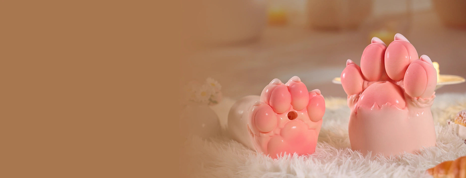 [クーポン NEW!15 で17,249円] 肉球 ケモノ オナホール ケモキャラの手 17.5cm 1.1kg / 足 15cm 0.9kg