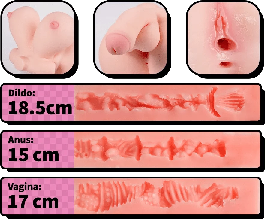 MRLSEXDOLL [クーポン NEW!15 で45,380円] BBWトルソー Marina マリナ ふたなり・女体・女体褐色肌 選択可 26cm 12.1kg