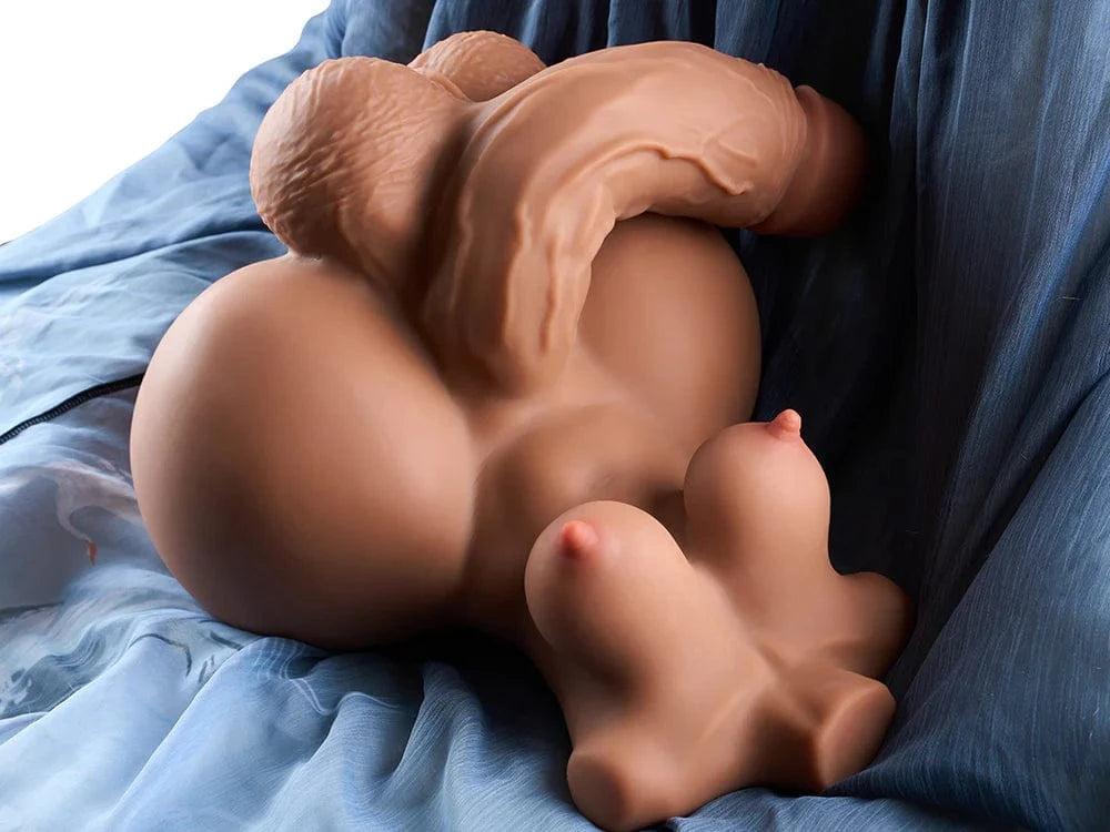 MRLSEXDOLL ふたなりトルソー Tori トリ Ver.2 ペニス・膣・アナル3穴挿入可 巨乳 褐色肌/肌色 選択可 36cm 6.8kg