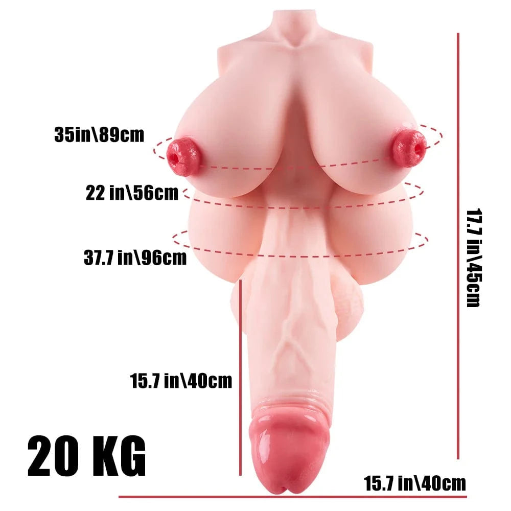 MRLSEXDOLL ヘンタイトルソー Big Futa Lucy ビッグ ふたなりルーシー 乳首・ペニス・膣・アナル5穴挿入可 45cm 20kg