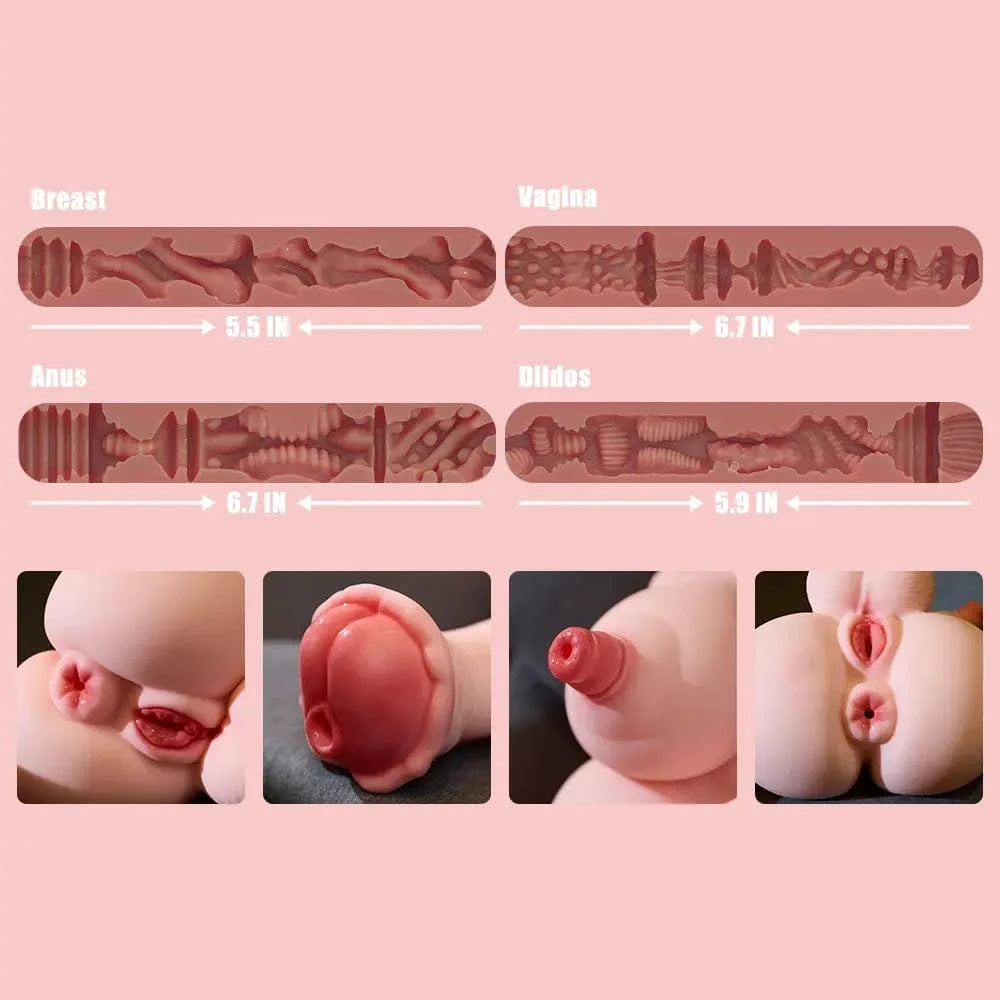 MRLSEXDOLL 馬ペニスふたなりトルソー Molly モリー 爆乳 デカ乳首・ペニス・膣・アナル5穴挿入可 44cm 17.1kg