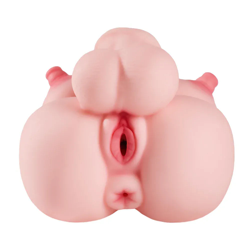 ふたなり トルソー モリー MRLSEXDOLL 爆乳 デカ乳首 馬ペニス 5穴挿入可能 側面 腰 シルエット