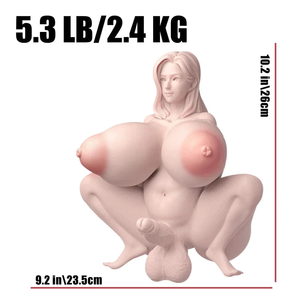 MRLSEXDOLL オナホフィギュア 1.0 Futa フタ ふたなり/女体選択可 ロケット乳 M字開脚 26cm 2.4kg