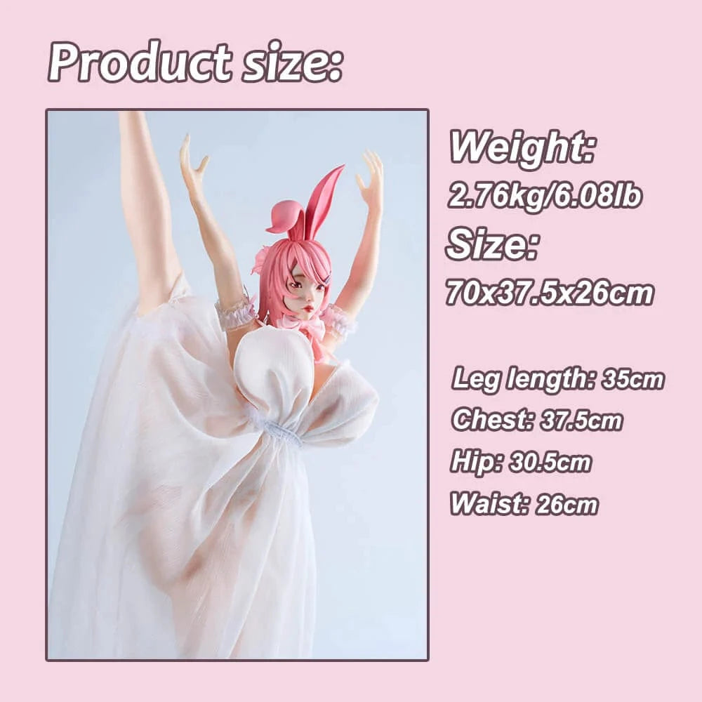 MRLSEXDOLL オナホフィギュア 2.0 Bunny バニー I字開脚くぱぁ 兎娘 爆乳 PVC/シリコン&ウィッグヘッド選択可 70cm 2.76kg