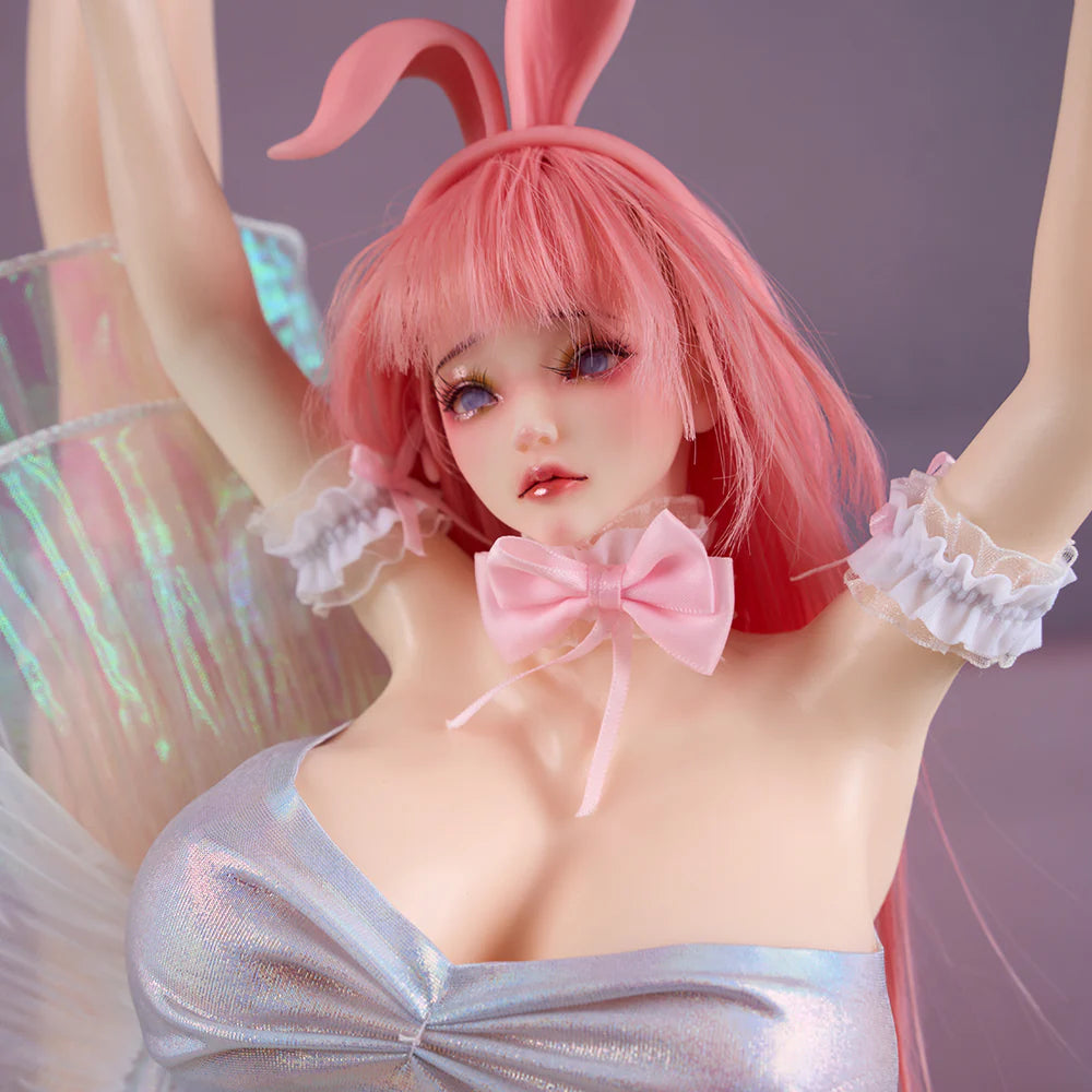 オナホフィギュア 2.0 Bunny バニー I字開脚くぱぁ 兎娘 爆乳 PVC/シリコン&ウィッグヘッド選択可 70cm 2.76kg