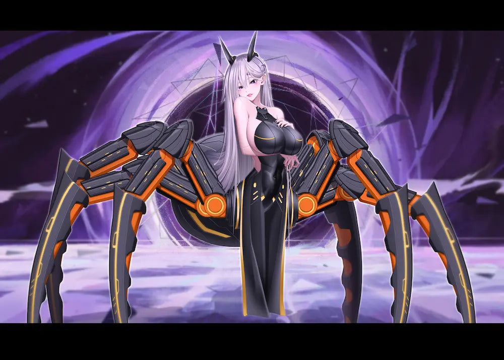 オナホフィギュア 2.0 Elise エリーゼ 蜘蛛女 脱着式メカ足 貫通型オナホール 21cm 2.3kg