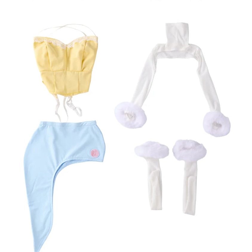 オナホフィギュア 3.0 パステルカラー×ファーコーデ 着せ替えセット [ボディ2/4/5/8 対応]