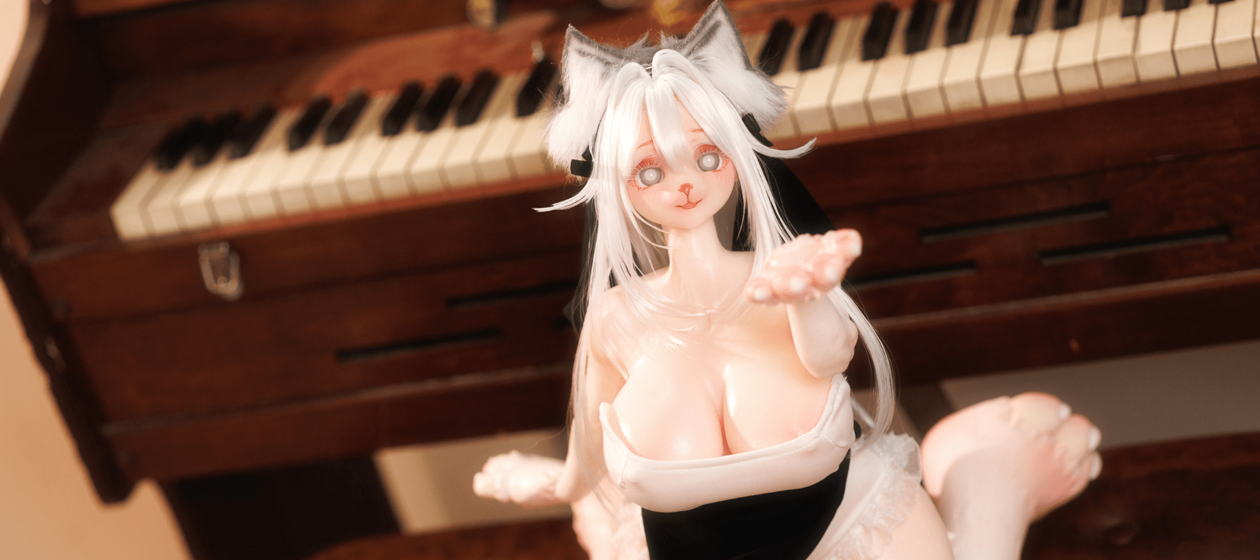 MRLSEXDOLL [クーポン NEW!15 で103,605円] オナホフィギュア 3.0 猫ケモ  Nicole ニコル 爆乳 [ボディ9] 65cm 4.9kg - MRLSEXDOLL日本公式