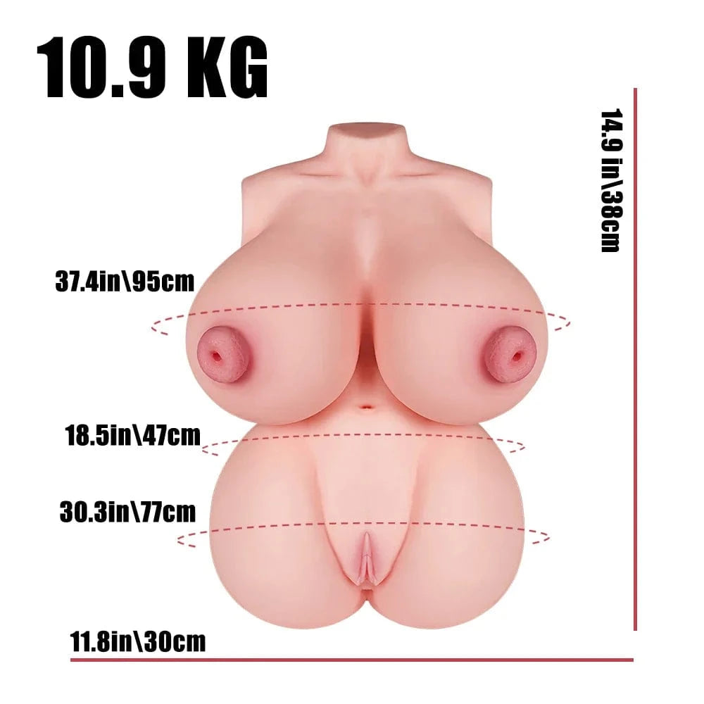 MRLSEXDOLL 爆乳トルソー Big Lucy ビッグ ルーシー 乳首・膣・アナル4穴挿入可 40cm 10.9kg